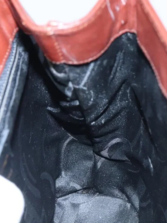 Salvatore Ferragamo Hand Bag Leather Brown Gold Auth mr885 - Picture 11 of 16